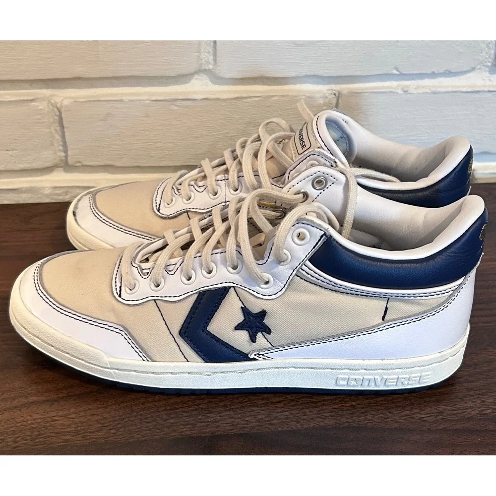 Converse Fastbreak Pro Mid Egret Navy Gold Rose A01703C Mens 6.5 Womens 8 Skater